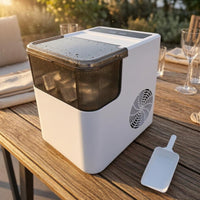 Translucent Lid Ice Maker White Housing Countertop Ice Maker for Home Use