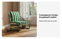 Striped Highspine Armchair mid-century modern styleera Modern design Home Furniture for Readers