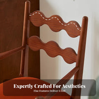 Cane rear Armchair French and designd Dining Chair With Armrests Upholstered pad for Adults, residents, Study, Kitchen, Cafe