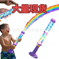跨境Glowing Rainbow LED Water Blaster新品LED发光彩虹喷水玩具