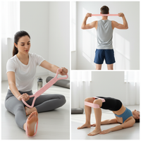 Figure-8 Silicone Resistance Band for Yoga and Fitness, Shoulder Opening and Back Beautifying