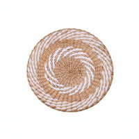 Woven Wall Hanging Spiral Woven Disc Round for Patio