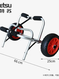 Kayak Trailer, Surfboard Paddleboard Beach Boat Trailer, Hand-Pulled Cart, New Thickened Convenient Bracket
