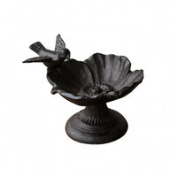 Cast Metal Bird Feeder Vintage Freestanding Compact for Balcony, Patio