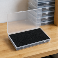 1:64 Scale Model Figure Display Case with Dustproof Cover and Sponge Insert