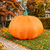 Inflatable Pumpkin Decoration Orange Pumpkin Inflatable Air-Filled for Yard, Lawn, Porch