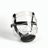 Transparent Safeguarding Face Mask Padded Clear Training Mask Impact-Resistant Face Guard with Adjustable Strap Long-Lasting for Combat Sports Artists, Athletes, Sparring, Gym