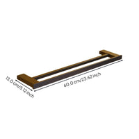Matte black towel bar set