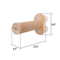 Cat Climbing Frame Wall Mounted Wood Tree Indoor, Multi-Layer Simple Style Structure with Stairs and Hammock, Elevated Play Area for Indoor Cats