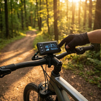 24V/36V/48V Electric Bike Display with Handlebar Mount Compatible Electric Bike LCD Display Sturdy Clear for Commuters