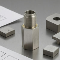 Stainless Steel Air Sensor Connector Silver Finish