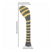 Knitted Golf Headcover Soft Material Knit Golf Headcover Anti-Pilling Sports Accessory