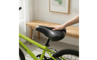Hollow Bike Saddle with Wrench Carbon-Texture Balance Bike Seat Widened Wide Cycle Seat Ventilation for Children, Kids