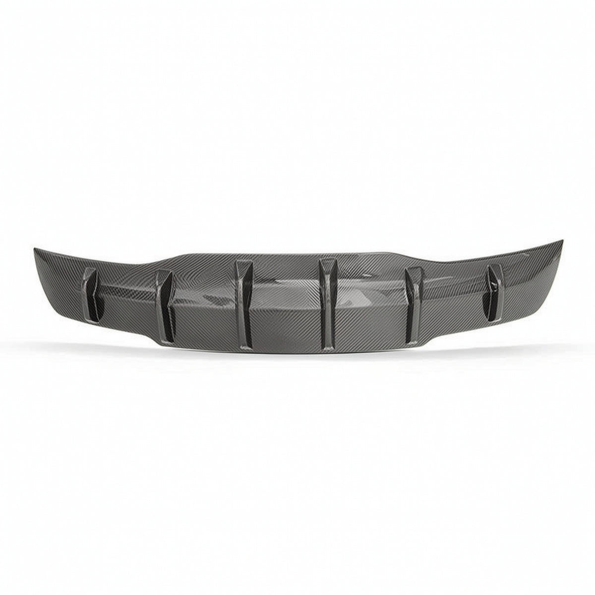 Aerodynamic Bumper Lip with Fins Scratch-Resistant Rear Bumper Lip Long-Lasting Trim Sturdy