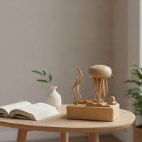 Jellyfish Figurine Minimalist Jellyfish Sculpture Decorative Aquatic Decor for Simplicity Lovers