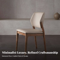 Padded Side Chair Rustic Minimalist Design Woven Seat Side Chair Nordic and design adaptable for Homeowners, Restaurant