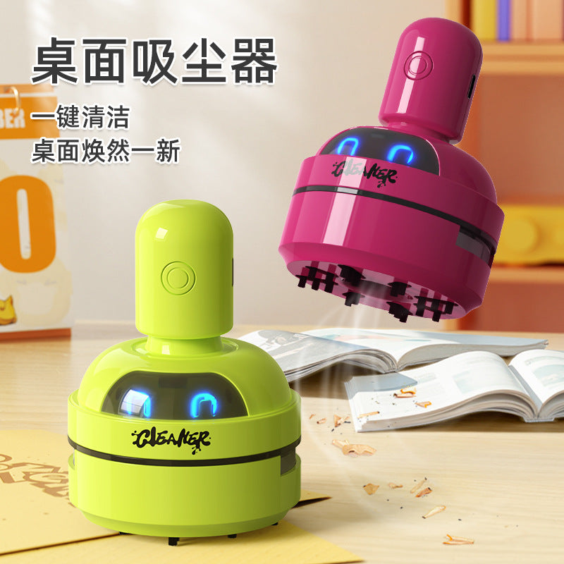 Cartoon Desktop Vacuum Cleaner for Eraser Shavings, Keyboard, Pencil Shavings