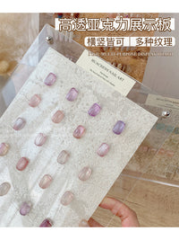 色板亚克力日式美甲款式展示ins作品拍照纹理感背景穿戴打版道具
