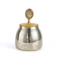 Storage Jar with Tree Finial Subtle for Living Room, Collectors