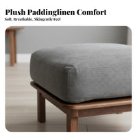 Upholstered Entryway Bench Sturdy Wood Frame Upholstered Rectangular Bench Nordic Design Multi-Functional for Adults