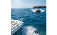 Marine Towing Rope Tow Harness with Pulley Self-Centering Boat Tow Rope with Float for Boaters, Kayakers, Water Sports, Boating