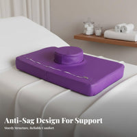 Ergonomic Design Beauty Bed Pillow High-Density Foam Core Eyelash Extension Headrest Breathable Material for Beauticians, Home Users, Spas