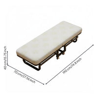 Folding Bed Portable Guest Bed Single Rest Cot Mattress Sturdy Frame Space Saving Design Suitable for Office Home Hospital Camping
