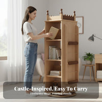 Rotating Tree book rack Space-Saving Book Rack Large Capacity for Students, Children, Study Room, Bedroom