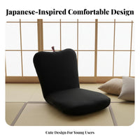 Plush Flower-Shaped Lounger Fully Filled Floor Chair Lightweight for Bay bay window