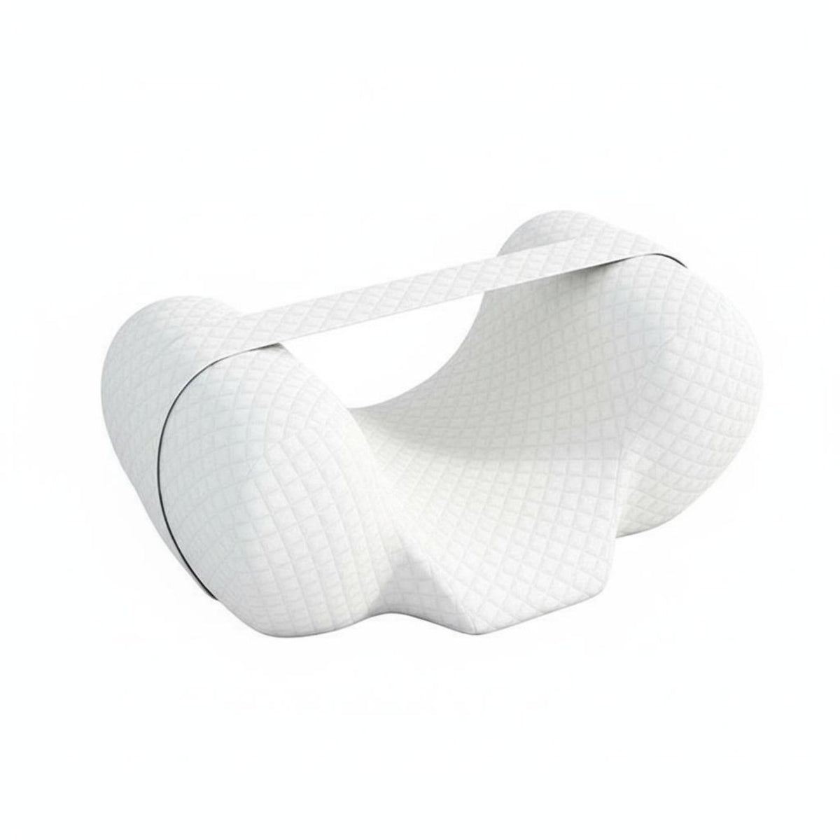 Detachable Strap Anti-Roll Sleep Pillow Ergonomic Design Back Sleeping Guide Soft & Supportive for Patients, Bed, Nursing Home, Wheelchair