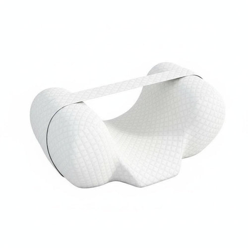 Detachable Strap Anti-Roll Sleep Pillow Ergonomic Design Back Sleeping Guide Soft & Supportive for Patients, Bed, Nursing Home, Wheelchair