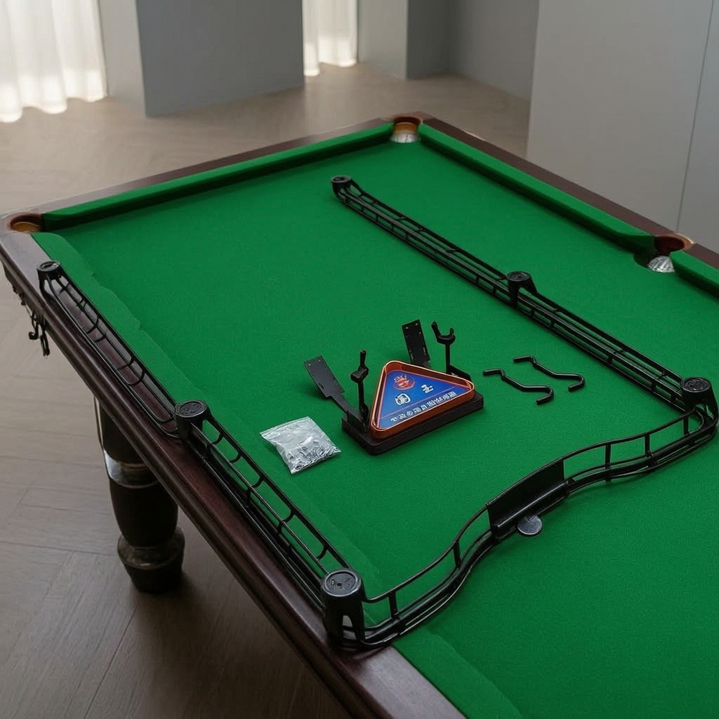 Oriental Star Pool Table Ball Collector, Automatic Return Track, Standard Black Eight Billiard Slide