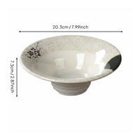 Melamine Dessert Bowl Crackle Glaze Shaved Dessert Bowl Food Grade Tableware for Restaurants, Kitchen