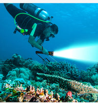 Hana QS39 Professional Diving Flashlight, 3500 Lumens, IP68, Rechargeable