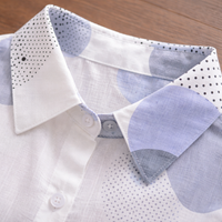 Sun Protection Shirt with Long Sleeves for Beach Wear and Hiking, Polka Dot Open Front Cardigan for Women, UPF Clothing with Sporty Neckline