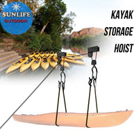 Heavy-Duty Kayak Canoe Bicycle Hoist Lift with Ceiling Mount