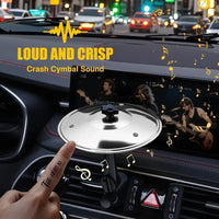 汽车擦片 汽车通风口镲片 车载手拍镲手摇铃车载空调出风口钹片鼓
