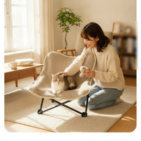 Rounded Corners Pet Sleeping Mat Padded Pet Mat for Rest, Pets