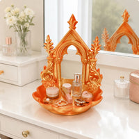 Cathedral Jewelry Dish Home Decor Gold Trim