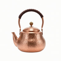 Copper Tea Kettle Round-Bodied Copper Kettle Coating-Uncoated for Kitchen