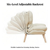 Upholstered Accent Chair Ergonomic Design Upholstered Armchair Thick Cushioned Sturdy Frame for Balcony, Study Room, Home Office