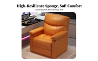 Single-Seater Recliner Ergonomic Design Recliner with Footrest Full-rotationDegree Rotating Base for E-Sports Participants