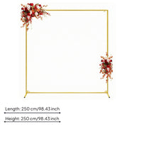 Gold Square Arch Stand Easy to Assemble Gold Arch Stand Sturdy for Party