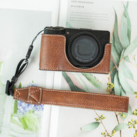 Camera Case for Ricoh GR3X, PU Leather, Shoulder Bag Style