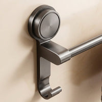 Towel Bar for Washroom & Shower Room, Double Rack Bathroom with Strong Suction Cup No Drill, Space Aluminum Storage Drying for Homeowners