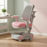 Adjustable Study Chair Armrests Kids Desk Chair Wheels for Students