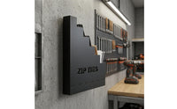 Wall-Mounted Zip Tie Organizer Rack Compact Stepped Zip Tie Rack Space Saving