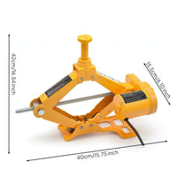 12V Electric Scissor Jack Heavy Duty Car Jack Kit with Carry Case Sturdy Vehicle Lift User-Friendly for Garage