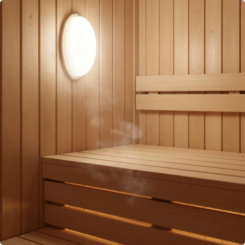 Waterproof Wall Light Heat Resistant Oval Wall Sconce for Bathroom, Balcony