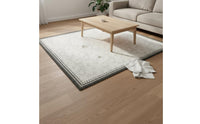 Wash-Non-Shedding Waterproof Living Room Carpet Wipeable Wipe-Clean Floor Mat Long-Lasting Modern Abstract Rug High Traffic Suitable for Bedroom, Bedside